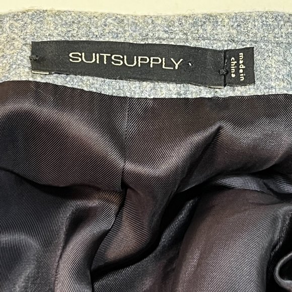 Suitsupply Havana Patch Light Blue Blazer Mens 40R Slim 50 Italy Wool Jacket - Picture 4 of 10